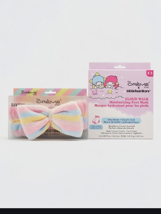 The Creme Shop Other - The Crème Shop Little Twin Stars Cloud Walk Foot Mask + Creme Pastel Headband